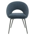 thumbnail image 3 of Millie Accent /Dinning Chair in Navy Fabric and Black Legs, 3 of 7