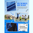 thumbnail image 3 of Zwiiyzr Boys' Sport Shorts Set 2 Piece T-Shirt and Gym Shorts Breathable Activewear Clothing Set for Boys 2-14 Years Blue, 3 of 9