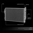 DNA Motoring Full Aluminum 2-Row Racing Radiator for 1993-2002 ...