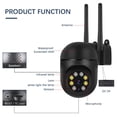 thumbnail image 2 of Cámara de seguridad inalámbrica para interiores, cámara inteligente para el hogar, conexión WiFi de doble banda 2.4G/5G, audio bidireccional y visión nocturna., 2 of 8