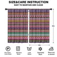thumbnail image 2 of Blackout Kids Curtains,Purple Boho Tribal Stripes and Hearts Pattern Childrens Insulated Curtains Set Of 2,Bedroom Essentials,Toddler Room Decor 52x84in(132x213cm), 2 of 5