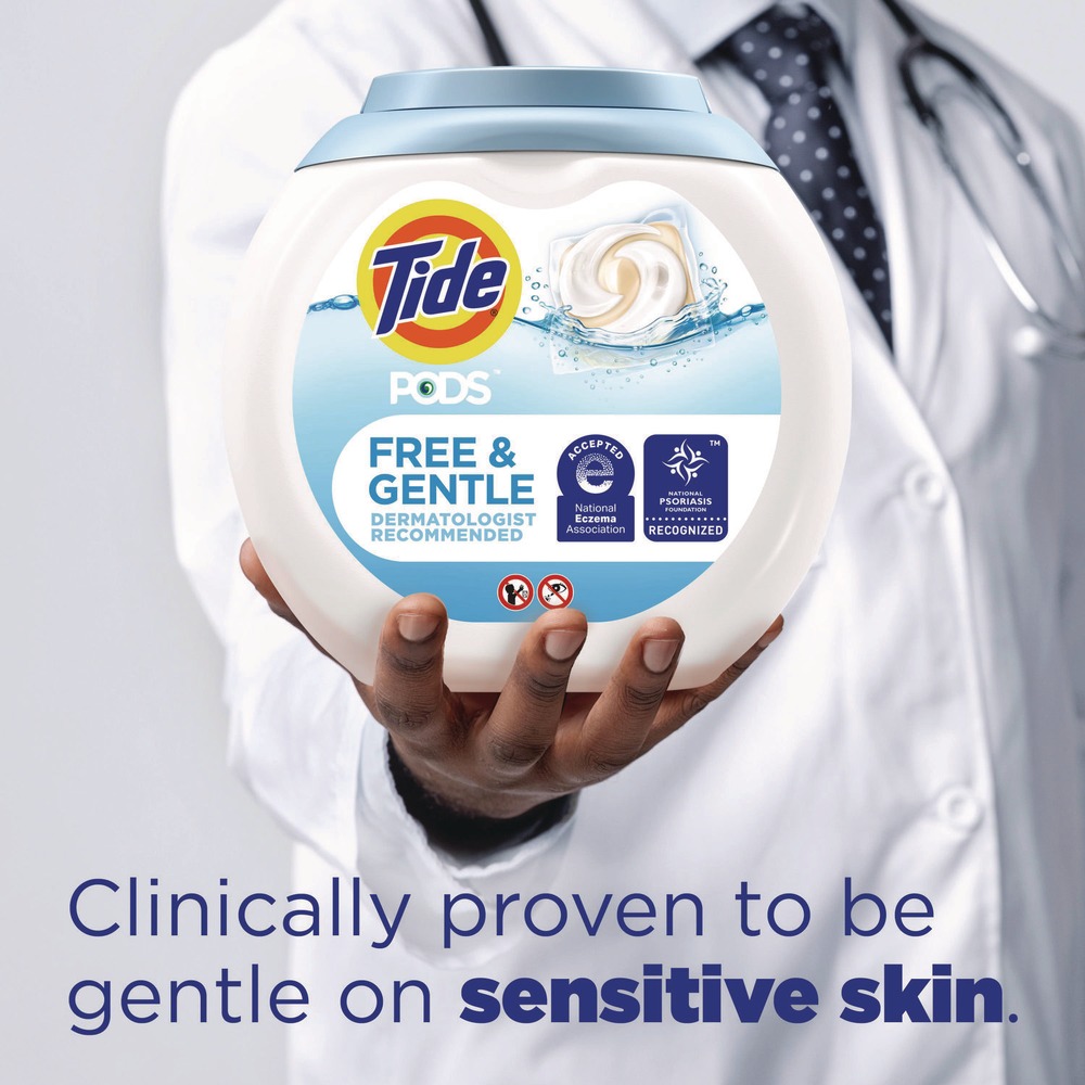 Tide Free & Gentle Laundry Detergent Pods, 76 Count photo 8