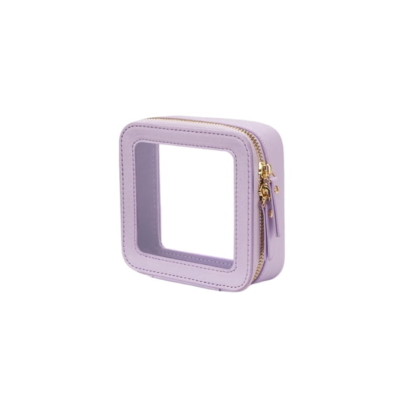 Clear Travel Makeup Bag for Women Portable Cosmetic Pouch Organizer with Zipper Cute Mini Toiletry Storage Car Accessories