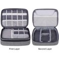 thumbnail image 2 of Gadget Organizer Case, Ultra-Compact Electronics Organizer for Data Cables, Chargers, Plugs, Memory s, CF, 2 of 5