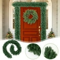 thumbnail image 2 of geerera Artificial Cedar Garland, 9 Foot Thick Green Christmas Greenery, Winter Garland for Fireplace, Mantel, Holiday Party, 2 of 9