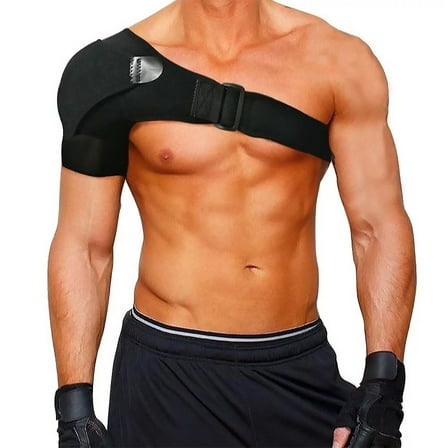 QiShi Shoulder Stability Brace with Pressure Pad - Neoprene Support for Rotator Cuff & Shoulder Pain