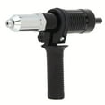 thumbnail image 2 of Aluminum Alloy Riveter Pulling Head Riveting Tool Adapter, Heavy Duty Electric Drill Rivet Attachment, Sturdy Wear Resistant Converter for Door Window Auto Aluminum Alloy Riveting Projects, 2 of 6