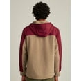thumbnail image 6 of Bonobos Fielder Men's and Big Men's Mixed Media Sherpa Fleece Anorak, Up to Size 3XL, 6 of 8