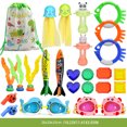 thumbnail image 4 of Ruiboury Non-toxic ABS Swimming Toys Set - Safe And Hypoallergenic For Kids Training Underwater Fun Diving Pool Game Smooth Line 86 86 1Set, 4 of 6