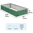 thumbnail image 5 of Dextrus Large Raised Garden Bed, Outdoor Patio Planter Box with Gloves & Reinforced Frame,3 Installation Methods for DIY Metal Patio Box for Plants, Vegetables, Flowers-8.5x3x1FT, Green, 5 of 5