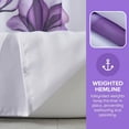 thumbnail image 3 of Unique Bargains Shower Curtain Waterproof Sets with Hooks Purple 71"W x 71"L, 3 of 7