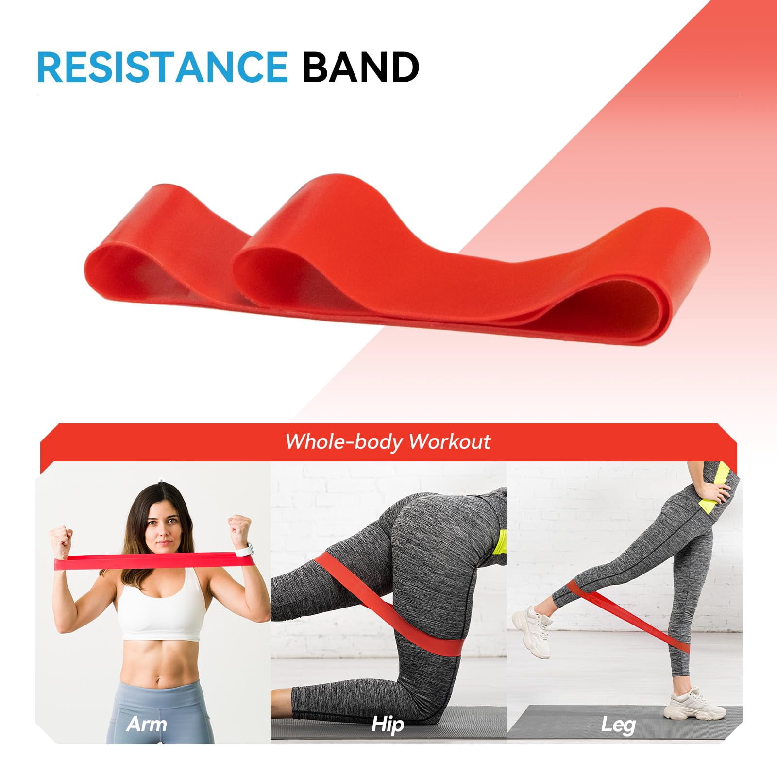 5 In 1 Foam Roller Set  High Density Fitness Exercise For Deep Tissue Massage Ball Resistance Band Whole Body(black)