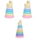 thumbnail image 1 of 3 Juegos de Anillos Apilables para Bebés, Juguetes, Anillos Apilables, Torre, Regalos para Bebés Y Pequeños Macarena Anillos de apilamiento de arcoíris, 1 of 8