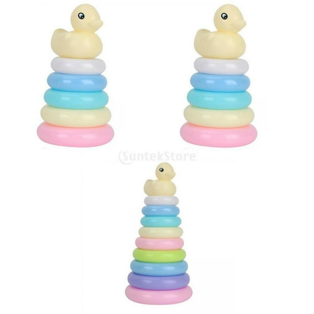 3 juegos de anillos apilables para bebés, juguetes de clasificación para bebés, regalos para bebés