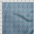 thumbnail image 4 of oneOone Rayon Medium Blue Fabric Batik Sewing Craft Projects Fabric Prints By Yard 56 Inch Wide, 4 of 5