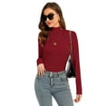 thumbnail image 6 of Women Long Sleeve Slim Fitted Based Layer Lightweight Active Shirt Pullover Tops, 6 of 6