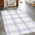 thumbnail image 3 of Purple Buffalo Plaid Kitchen Runner Rug 2.7x5 Washable Runners for Hallway Non Slip Farmhouse Checkered Watercolor Large Area Rug Indoor Floor Carpet for Bathroom Laundry Entryway Bedroom Living Room, 3 of 9