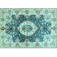 thumbnail image 1 of Ahgly Company Indoor Rectangle Abstract Light Blue Modern Area Rugs, 6' x 9', 1 of 4