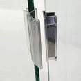 thumbnail image 1 of Clear Polycarbonate U-Channel with Magnet and Chrome Metal Strike Plate for 3/8" Glass Shower Doors, 1 of 4