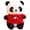 Red, variant on RUIG 9.8 Inch Panda Stuffed Animal Plush Toys for Kids, Cute Panda Plush Toys, Soft Bear Stuffed Animals for Easter Basket Stuffers, Valentines Day Gifts, Kawaii Bear Plushies