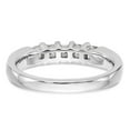 thumbnail image 5 of Solid 14K White Gold Five Stone Diamond Wedding Band Ring Size 6.5 (.5 cttw.), 5 of 7