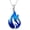 Flame-Blue, variant on Red Blue Fox Flame Necklace for Women 925 Sterling Silver Nature Fire Nation Jewelry Gifts for Mom Daughter Wife