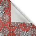 thumbnail image 5 of Ambesonne Mandala Grommet Curtain, Psychedelic Floral Form, 50" x 84", Scarlet White Black, 5 of 6