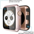 thumbnail image 2 of Compatible for Apple Watch Case 44mm Series 4 with Screen Protector, (2 Pack) Full Body Protective Bumper Case Cover for iWatch Accessories, Black/Rose Gold, 2 of 5