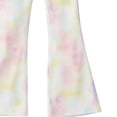 thumbnail image 3 of Atogsazn Kids Girls Tie Dye High Waisted Leggings Children Flare Leg Yoga Pants Athletic Bell Bottoms Pant Pink 10-11Years Fashion, 3 of 6