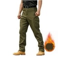 thumbnail image 6 of DODADAWANJ Men's Cargo Sweatpants with Multi Pockets Elastic Waist Sport Pants Big and Tall Open Bottom Running Pants for Hiking Camping Climbing, 6 of 10