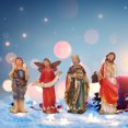 thumbnail image 4 of Ensemble de Scène de Nativité Traditionnelle en Résine, Ensemble Religieux de Noël, 4 of 7