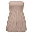 thumbnail image 2 of Haut Tube Plissé Sans Manches pour Femmes Blouse Tunique Sans Manches Été Chemise Unie, 2 of 4