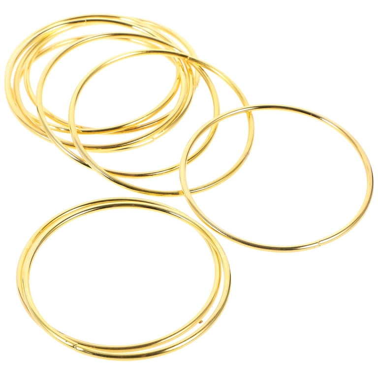 Sipeihong 10pcs Metal Rings Macrame Ring Metal Dreamcatcher Rings