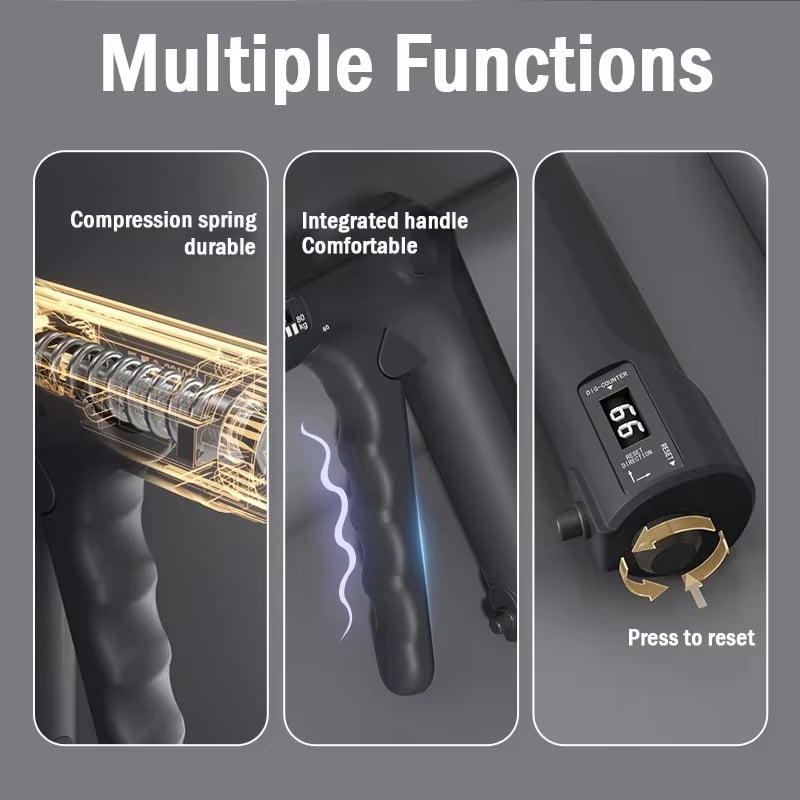 Professional 5-60kg Adjustable Hand Grip Strengthener Hand Grip Trainer With Counter Wrist Forearm And Hand Exerciser For Muscle Building