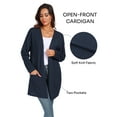 thumbnail image 3 of Gleelist Women's Casual Knit Open Front Cardigan Lightweight Long Sleeve with Pockets, 3 of 8