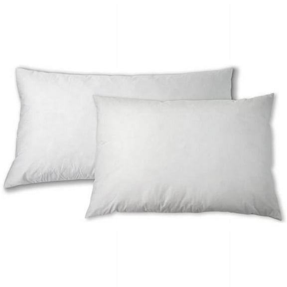 White Down Blend Pillow - King  22 x 38 in. -Pack of 2