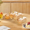 thumbnail image 6 of WeiLaiKeQi Dried Fruit Dish with Lid Decor Nuts Platter for Dried Fruits Appetizer Nuts Yellow, 6 of 9