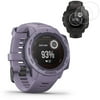 Garmin Instinct Solar GPS Smartwatch- Orchid (010-02293-12) with 2x Screen Protectors