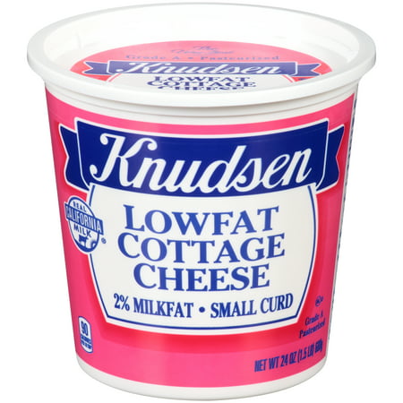 Knudsen Lowfat Small Curd Cottage Cheese with 2% Milkfat, 24 oz Tub