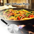 thumbnail image 3 of Induction Heat Distributor Plate Stainless Steel Induction Adapter Detachable Handle Cooking Tool for Induction Cooktop, 3 of 8