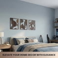thumbnail image 2 of Modern Wooden Wall Sculptures - Set of 3 - Home Decor Accent - Large Wall Art for Living Room, Bedroom, Office - Easy Installation (Walnut, Large - Abstract Shapes), 2 of 8