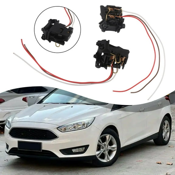 For Ford Focus 2 Mk2 2 Pcs H7 Bulb Wiring Adapter For Low Beam Headlamps