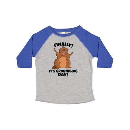 

Inktastic Finally It s Groundhog Day Gift Toddler Boy or Toddler Girl T-Shirt
