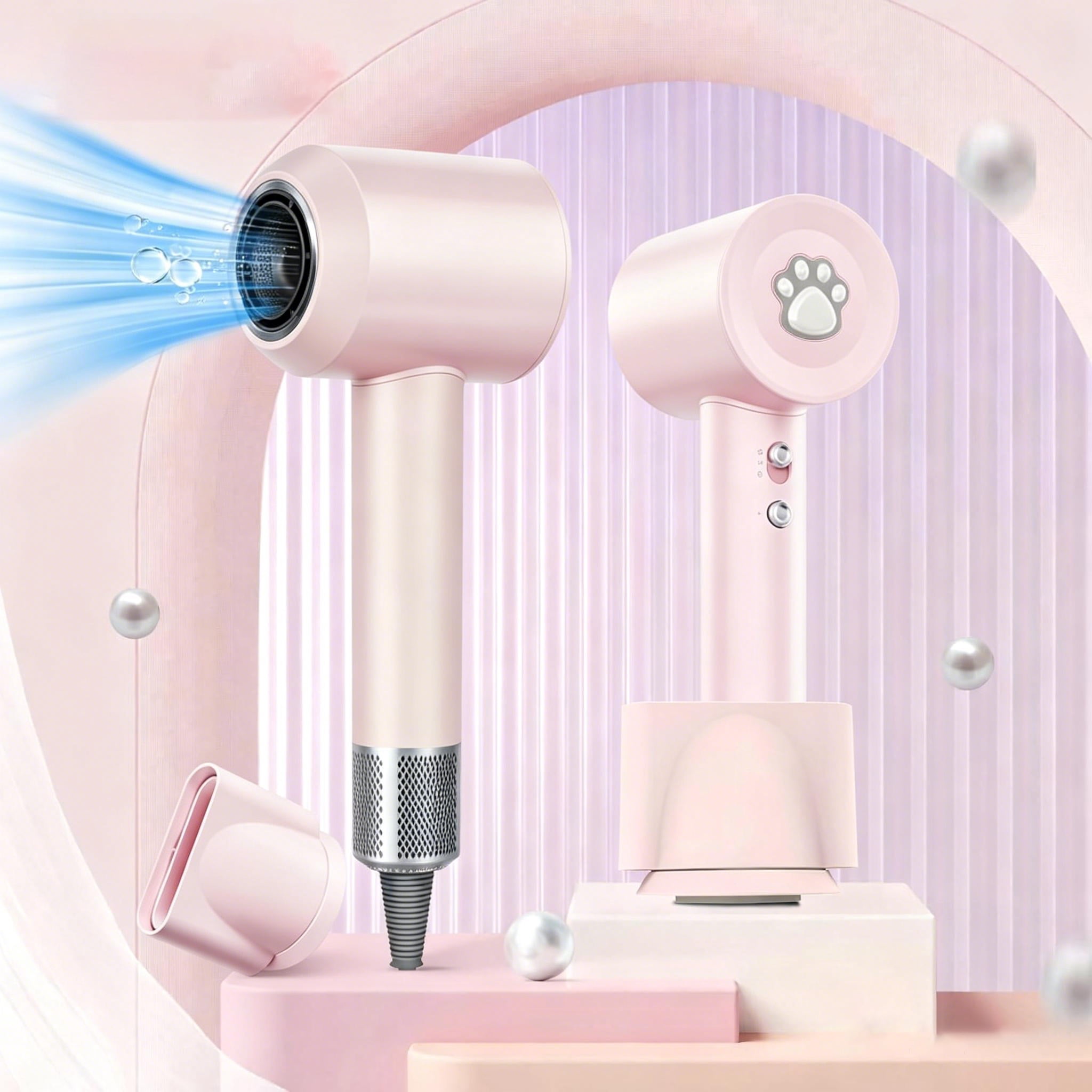 Dyson Supersonic Hair Dryer ピンク Dyson Supersonic Hair Dryer Full Set: Iron/Fuchsia, Includes