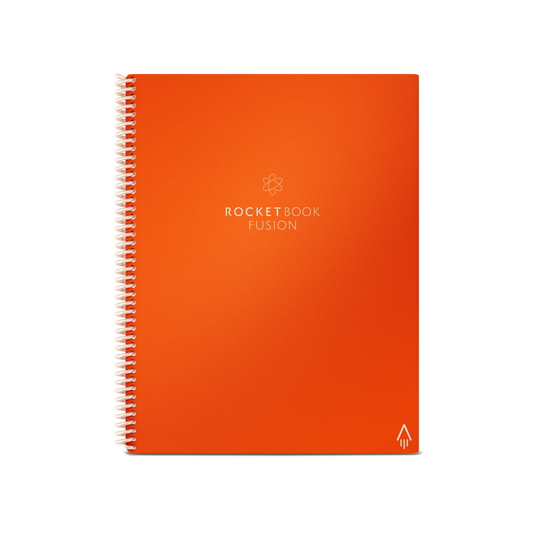 Rocketbook Smart Reusable Notebook, Fusion Letter Size Spiral Note