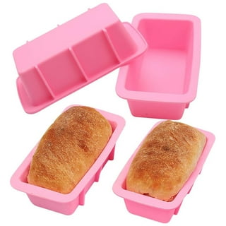 SILIVO Silicone Bread and Loaf Pans - Set of 2 - Nonstick Silicone