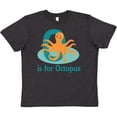 thumbnail image 3 of Inktastic O is for Octopus monogram Youth T-Shirt, 3 of 5
