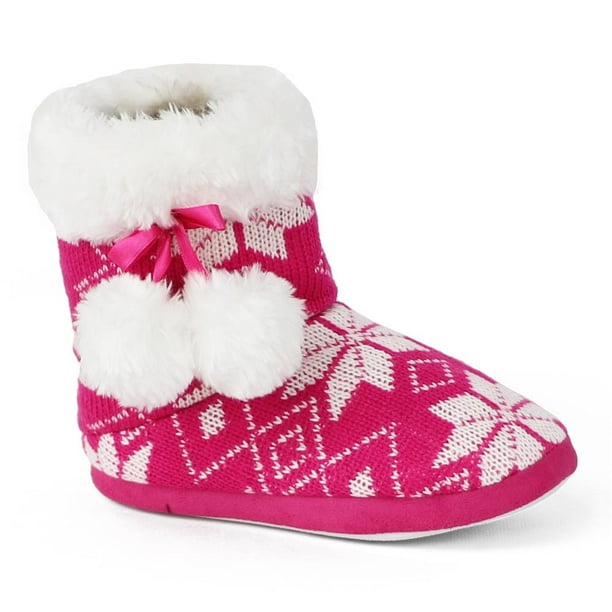 Chatties Chatties Girls 716 Knit Slipper Boots