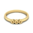 thumbnail image 1 of Round Shape Citrine Stackable Women Ring 925 Sterling Silver Gold Vermeil Delicate Jewelry, 1 of 3