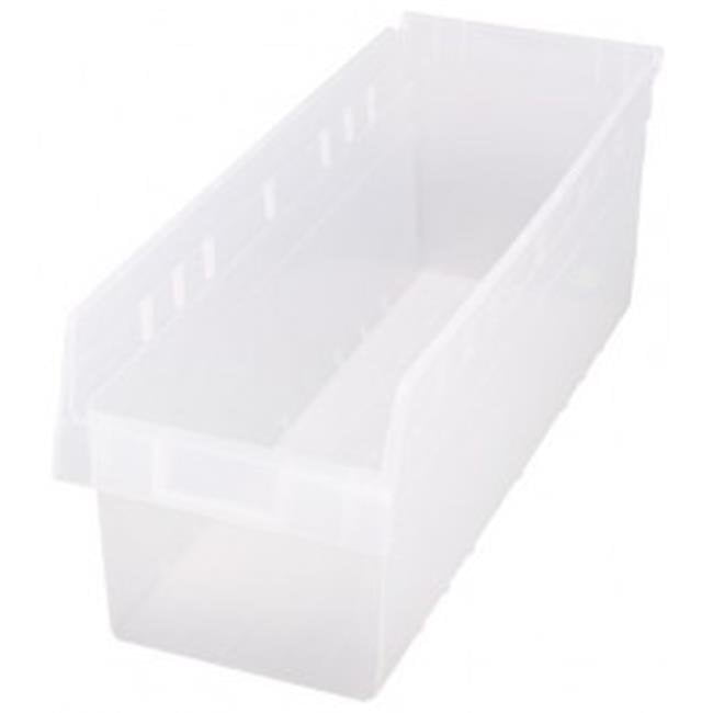 Clear Plastic Storage Bins 23.63 x 8.38 x 8 in.